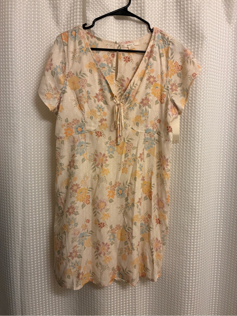 O'Neill Peach Floral Dress sz L